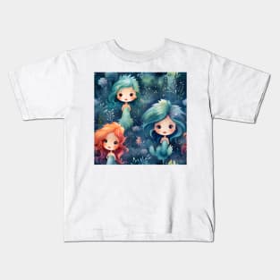 Mermaids Pattern 19 Kids T-Shirt